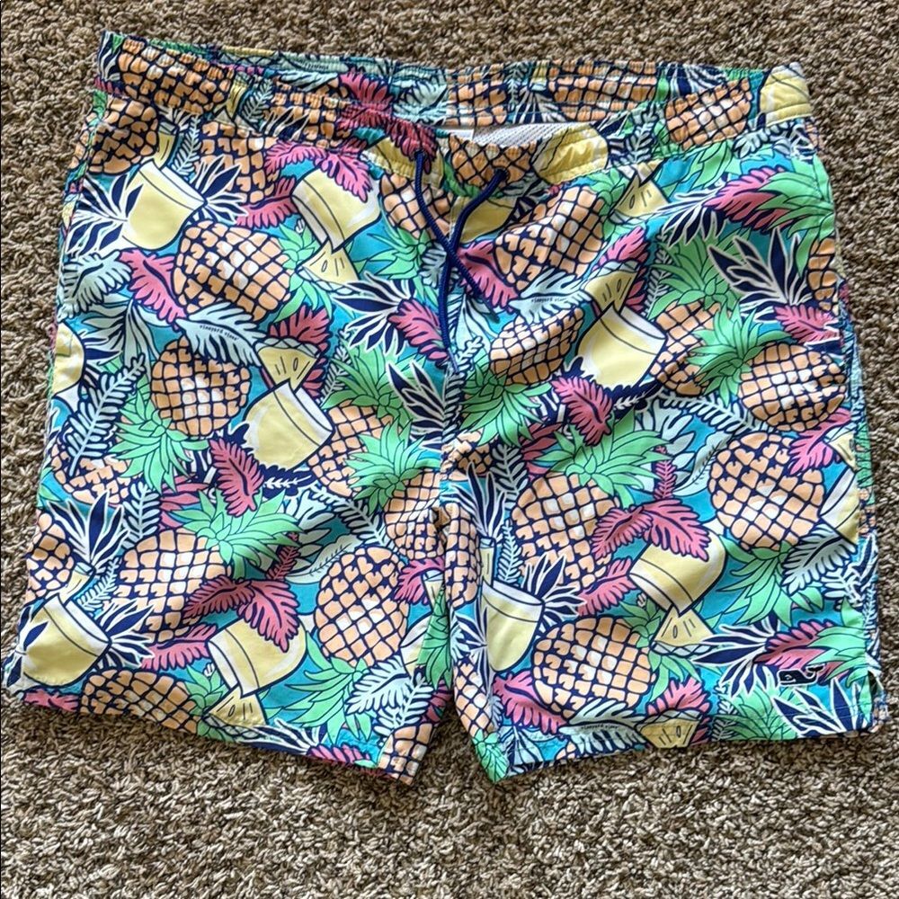 Vineyard Vines Small Swim‎ Pineapple Palm Pina Colada